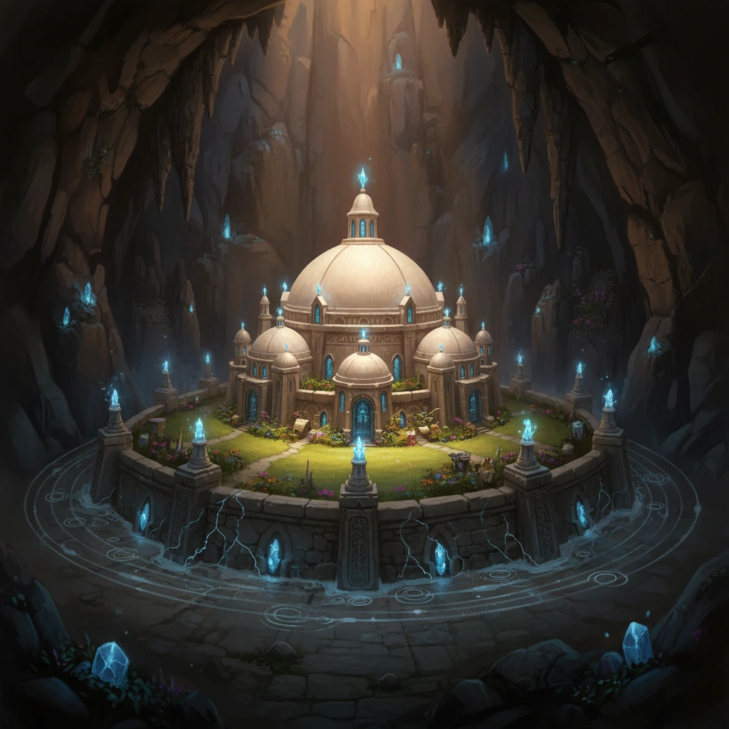 Epicly-generated fantasy location portrait of House Thunderbrand